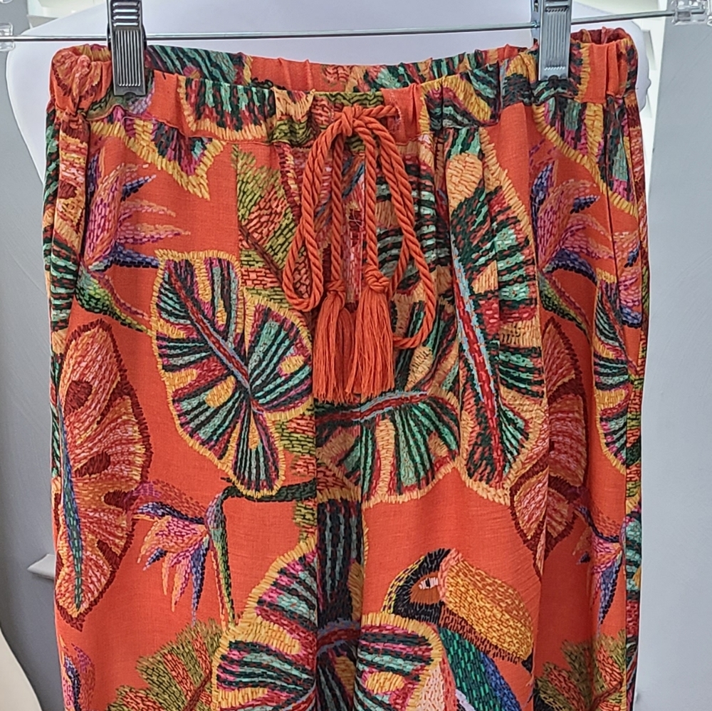 Farm Rio Birdie Wide-leg Pants